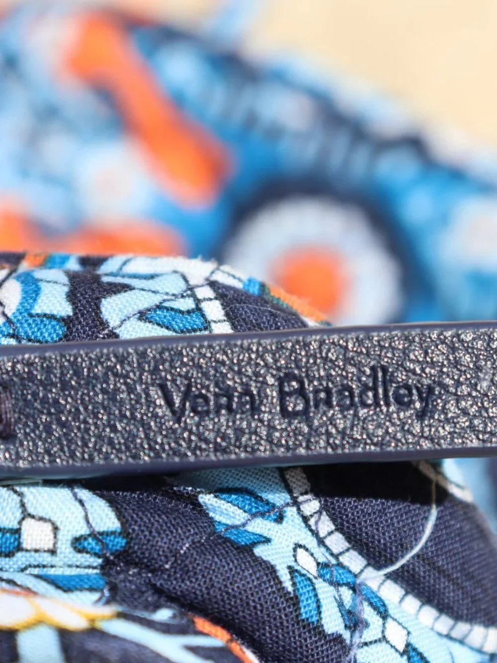 Vera Bradley Hanging Organizer Marrakech Blue and Orange Retired Pattern